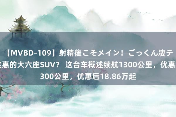 【MVBD-109】射精後こそメイン！ごっくん凄テク8時間 更实惠的大六座SUV？ 这台车概述续航1300公里，优惠后18.86万起