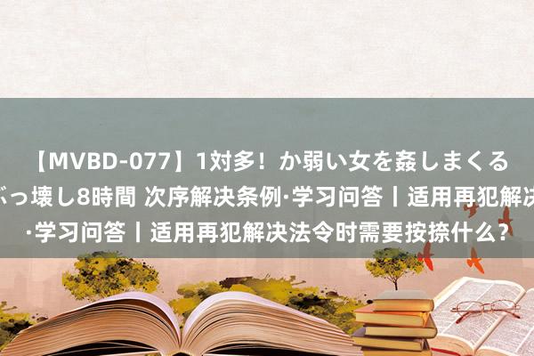 【MVBD-077】1対多！か弱い女を姦しまくる！輪姦の蟻地獄 発狂ぶっ壊し8時間 次序解决条例·学习问答丨适用再犯解决法令时需要按捺什么？