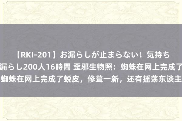 【RKI-201】お漏らしが止まらない！気持ちよすぎる失禁・羞恥お漏らし200人16時間 歪邪生物照：蜘蛛在网上完成了蜕皮，修葺一新，还有摇荡东谈主心的毛毛虫