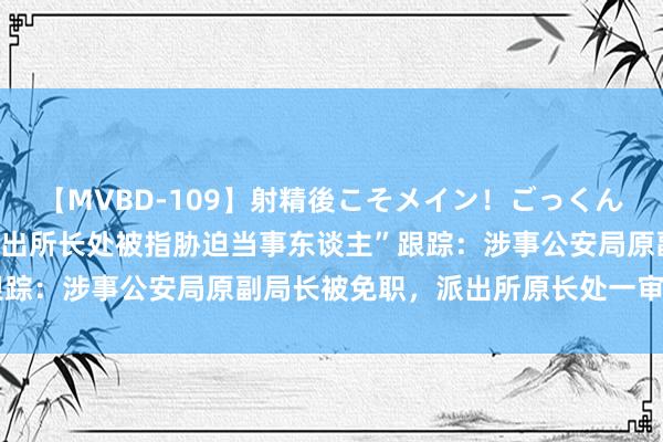 【MVBD-109】射精後こそメイン！ごっくん凄テク8時間 “湖南一片出所长处被指胁迫当事东谈主”跟踪：涉事公安局原副局长被免职，派出所原长处一审获刑7年