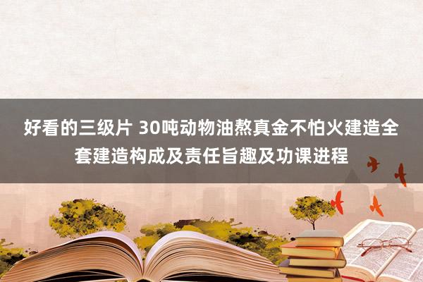 好看的三级片 30吨动物油熬真金不怕火建造全套建造构成及责任旨趣及功课进程