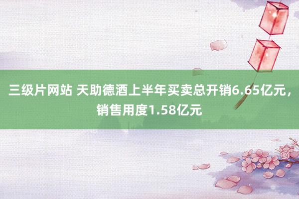 三级片网站 天助德酒上半年买卖总开销6.65亿元，销售用度1.58亿元