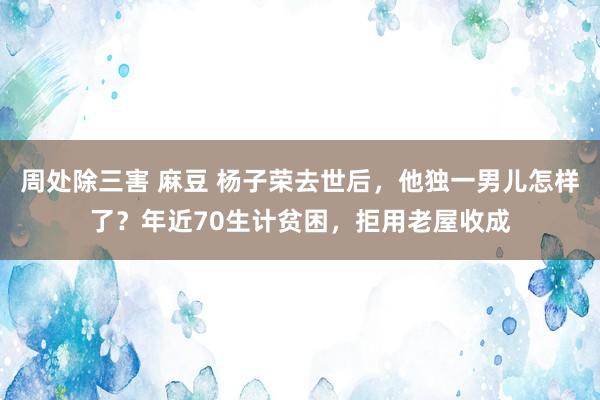 周处除三害 麻豆 杨子荣去世后，他独一男儿怎样了？年近70生计贫困，拒用老屋收成