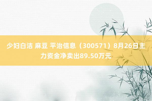 少妇白洁 麻豆 平治信息（300571）8月26日主力资金净卖出89.50万元